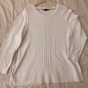 White Karen Scott Sweater